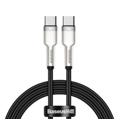 Кабель Baseus cafule series metal data cable type-c to type-c 100W 2m black